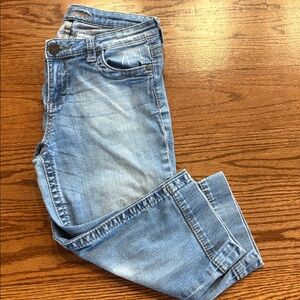 Kut from the klothe wine s Kate low rise crop stretch denim jeans zip distressed